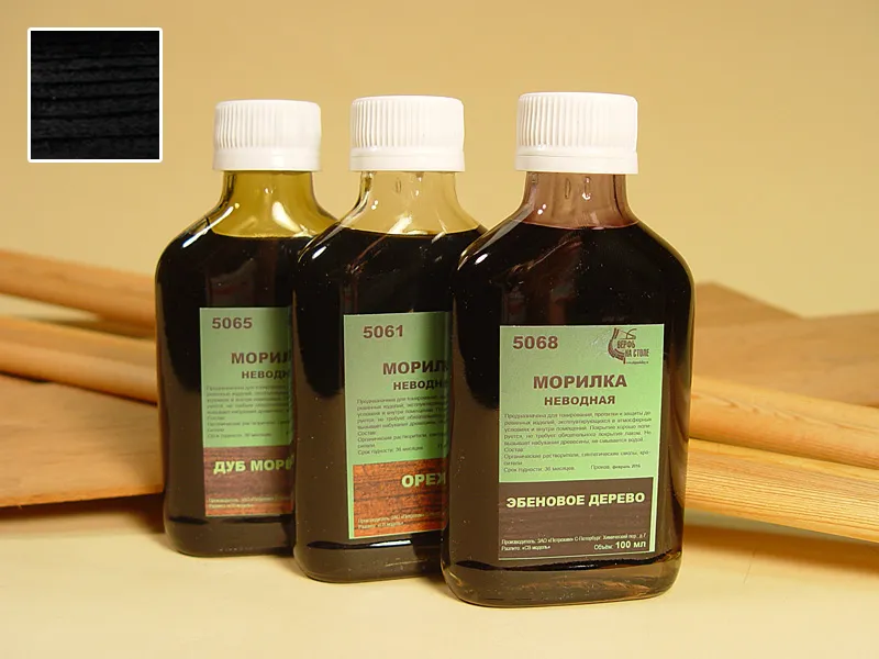 Морилка неводная, эбеновое дерево, 100 мл Морилка неводная, эбеновое дерево, 100 мл