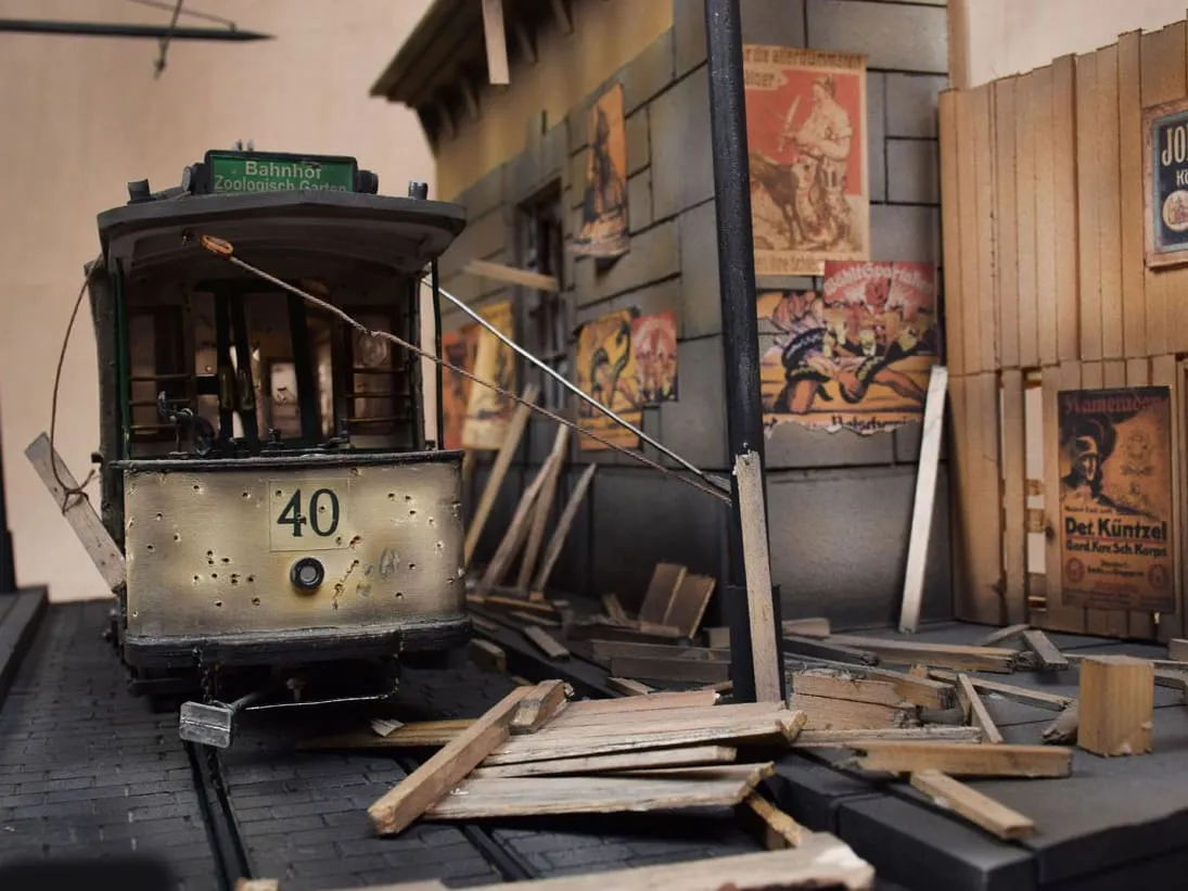 модель трамвая Диорама Berlin модель трамвая Диорама Berlin