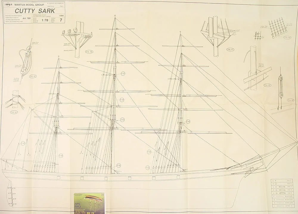 Чертеж клипера Cutty Sark Чертеж клипера Cutty Sark