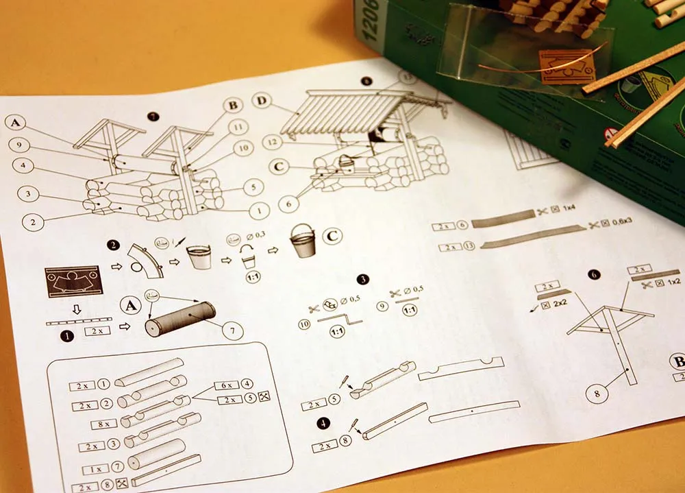 Колодец, 74 детали + (Расширенный набор для сборки) Колодец, 74 детали + (Расширенный набор для сборки)