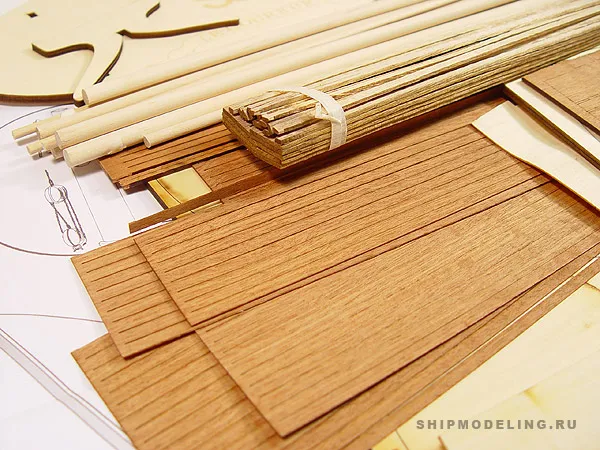 модель корабля для сборки Le Coureur 1776