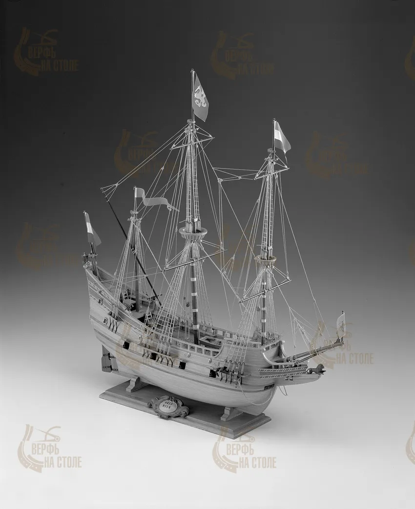 Чертеж корабля Half Moon, масштаб 1:50