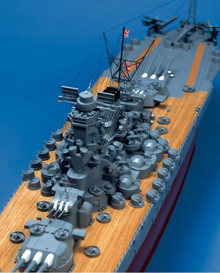 деревянная модель корабля Yamato