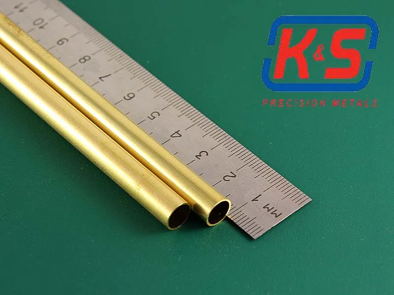 Латунная трубка 8х0,45 мм, 2 шт