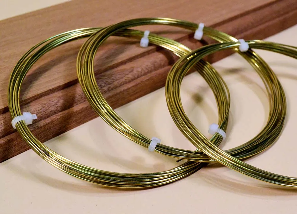 Мягкая латунная проволока 1 мм. Длина мотка 5 м.