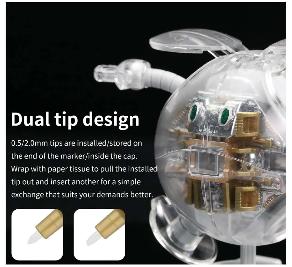 Маркер суперметаллик, диаметр 0,5 и 2 мм, цвет золотое шампанское Маркер суперметаллик, диаметр 0,5 и 2 мм, цвет золотое шампанское