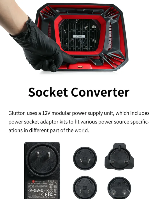 Настольная система пылеудаления Glutton Настольная система пылеудаления Glutton