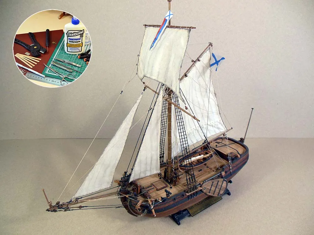 Бот Святой Гавриил + (Полный набор инструментов, клея и лак)