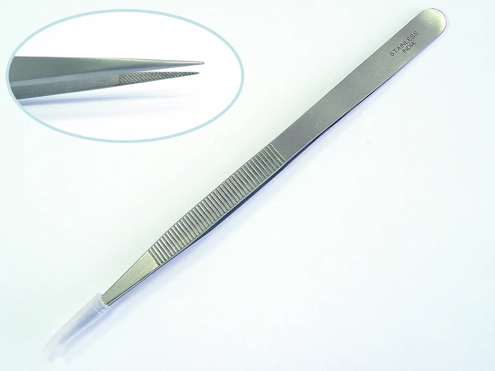 Набор из 5 ювелирных 16 см пинцетов и ухвата