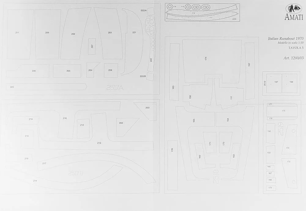 Чертеж гоночной лодки Runabout Чертеж гоночной лодки Runabout