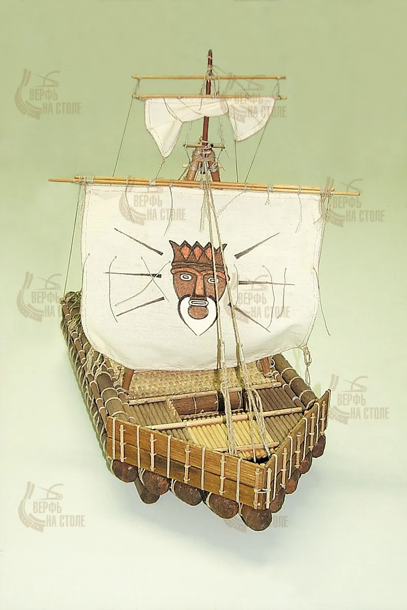 Модель корабля своими руками Плот Kon-Tiki Модель корабля своими руками Плот Kon-Tiki