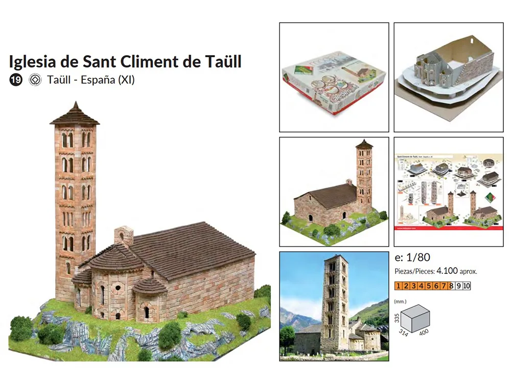 керамический конструктор Церковь San Climent De Taull