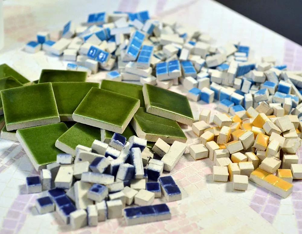 Керамическая мозаика Журавли, 30х30 см, 4500 деталей Керамическая мозаика Журавли, 30х30 см, 4500 деталей