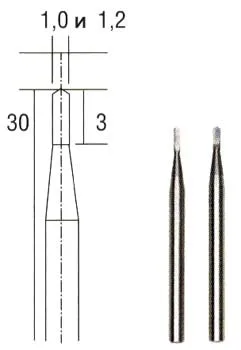 Боры твердосплавные Proxxon 1 и 1,2 мм