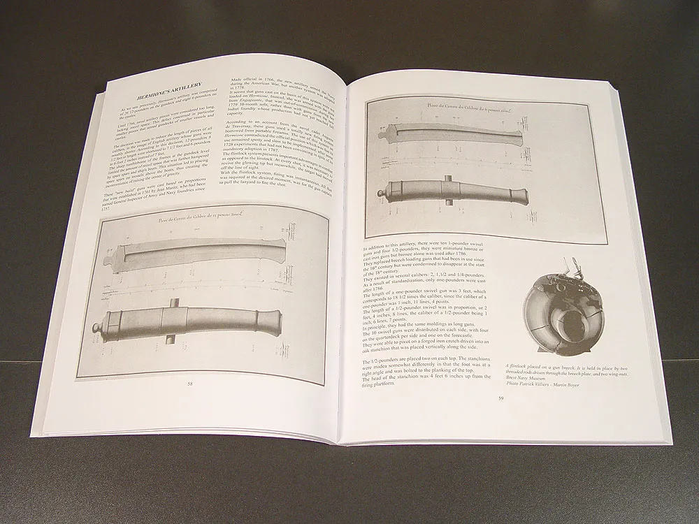 Hermione frigate, 1779-1793 + чертежи