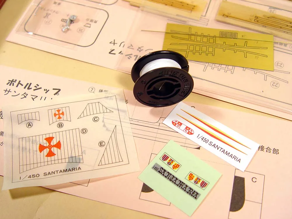 деревянная модель парусника Santa Maria корабль в бутылке деревянная модель парусника Santa Maria корабль в бутылке