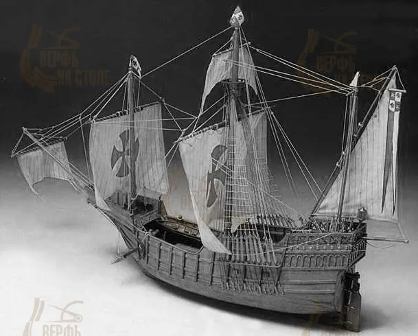 Чертеж корабля Santa Maria Чертеж корабля Santa Maria