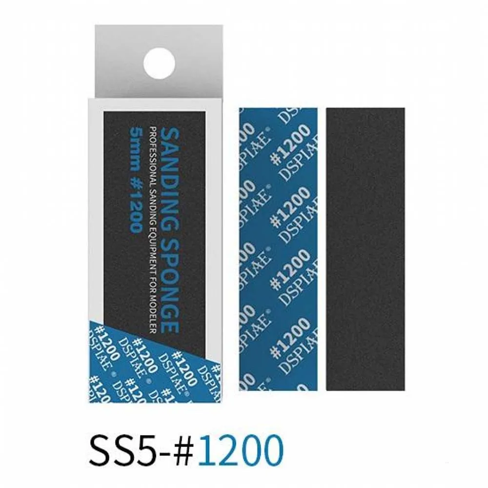 Шлифовальная губка 5 мм, зернистость 1200, 5 шт Шлифовальная губка 5 мм, зернистость 1200, 5 шт