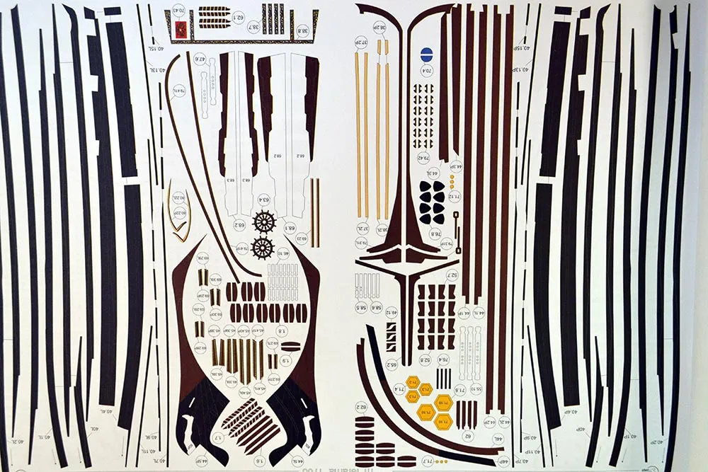 Модель из картона линейный корабль "Трёх Иерархов" Модель из картона линейный корабль "Трёх Иерархов"