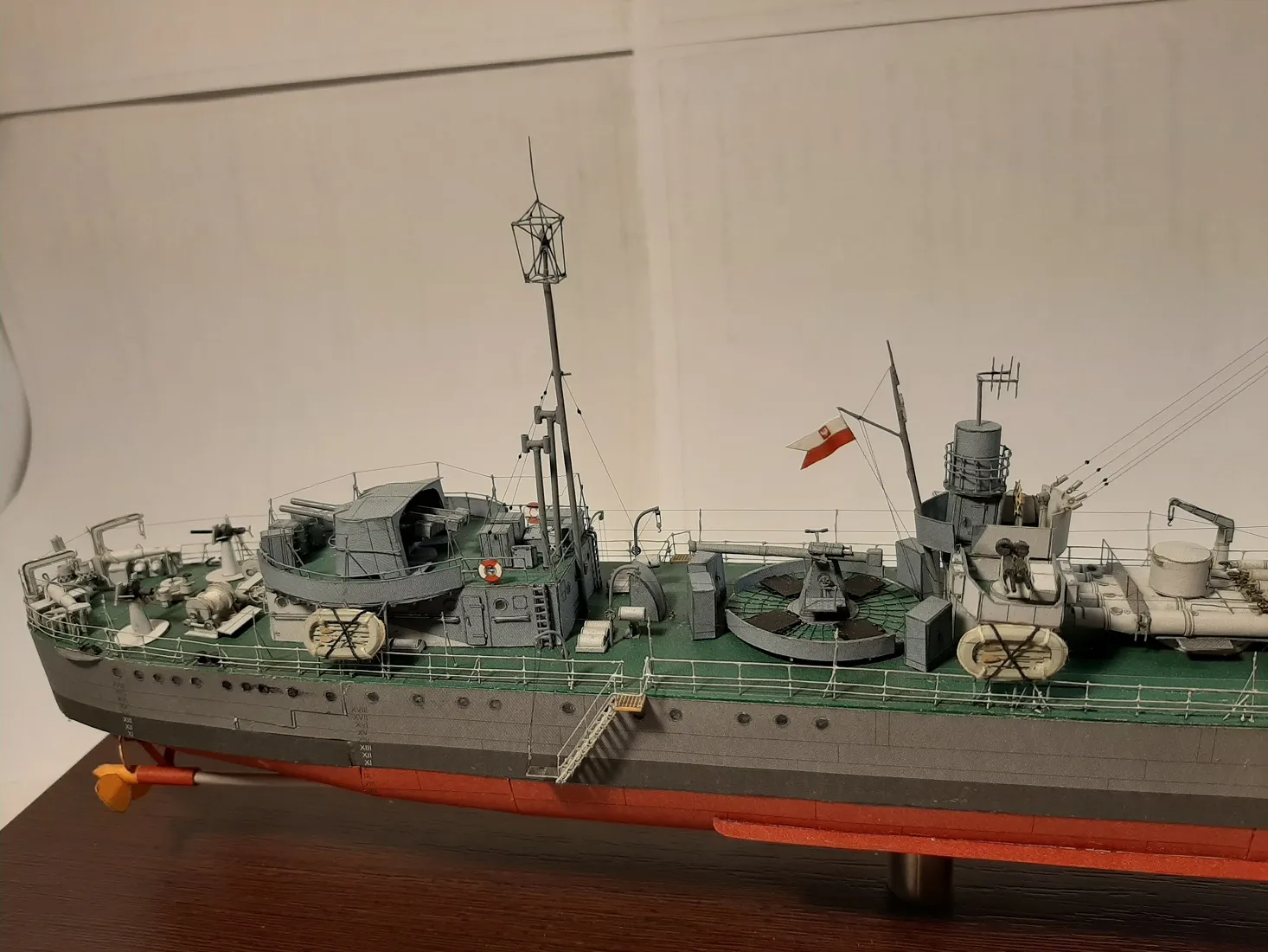 Модель корабля ORP "Piorun" - Верфь на Столе