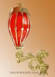 Кормовой фонарь, латунь и пластик, 40мм Кормовой фонарь, латунь и пластик, 40мм