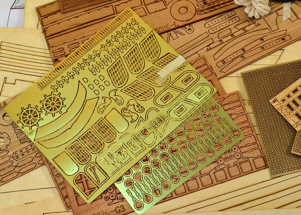 модель корабля для сборки Black Pearl (Черная Жемчужина), 533 мм