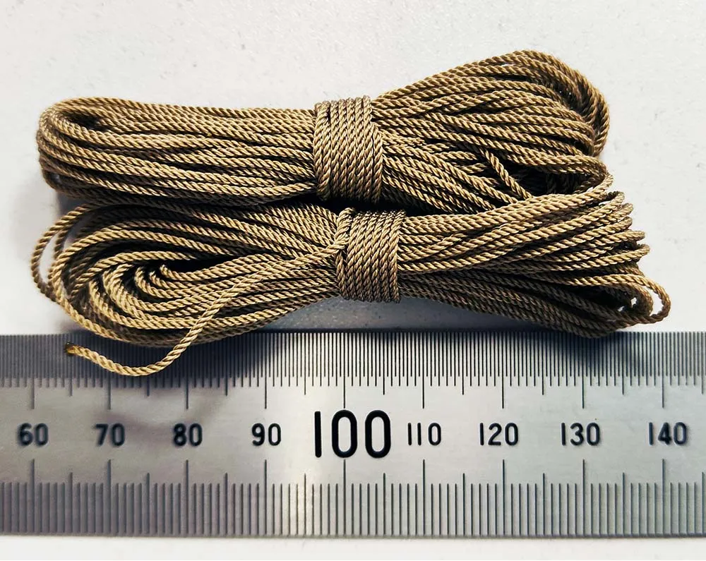 Нить плотной скрутки пеньковая, 1 мм, длина 5 м Нить плотной скрутки пеньковая, 1 мм, длина 5 м