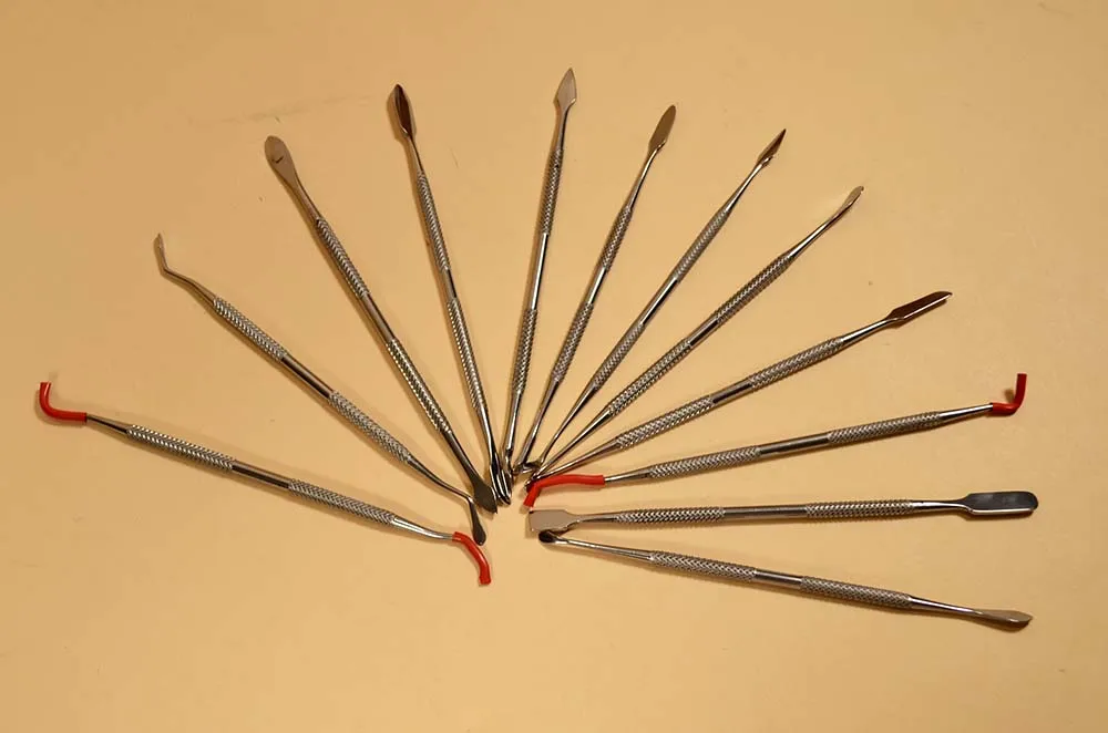 Набор из 12 стек и крючков в тканевом чехле