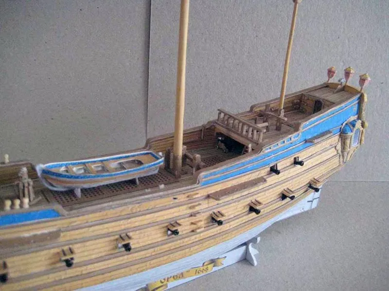 Модель из картона фрегат "Орёл" Модель из картона фрегат "Орёл"