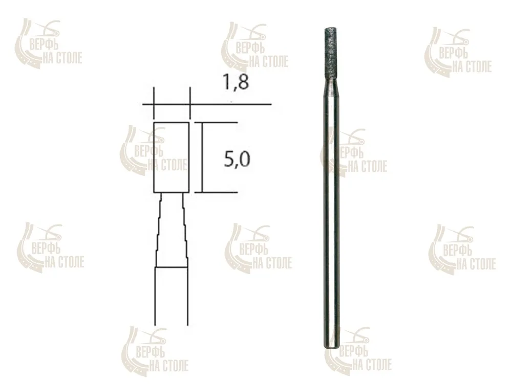 Бор цилиндрический Proxxon 1,8 мм с алмазным напылением Бор цилиндрический Proxxon 1,8 мм с алмазным напылением