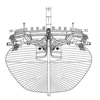 La Belle-Poule (Fregate), 1765 + чертежи