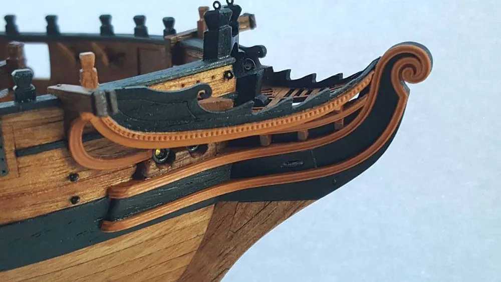 Носовой декор для модели корабля Шхуна Полоцк