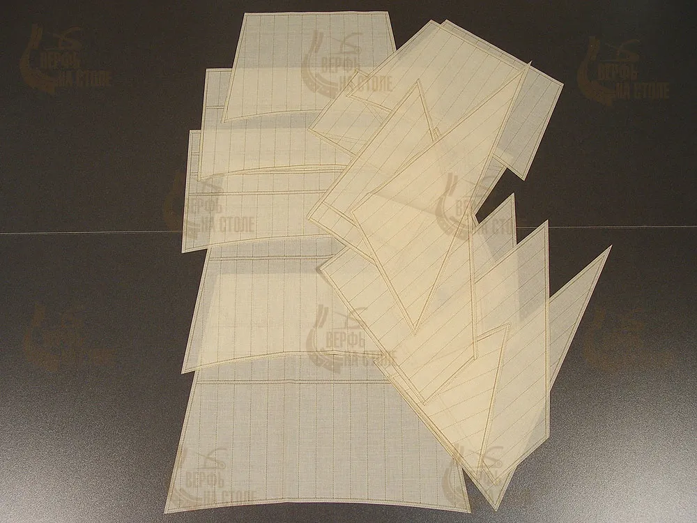 Улучшенные паруса для модели корабля HMS Bounty Улучшенные паруса для модели корабля HMS Bounty