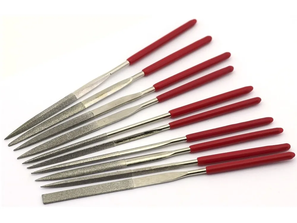 Набор алмазных 140 мм надфилей, 10 штук