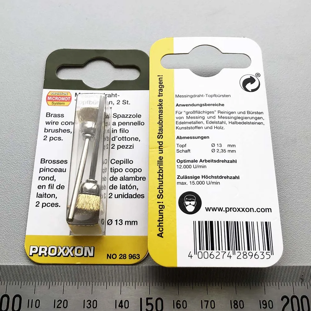 Латунные щётки Proxxon 12 мм, 2 шт