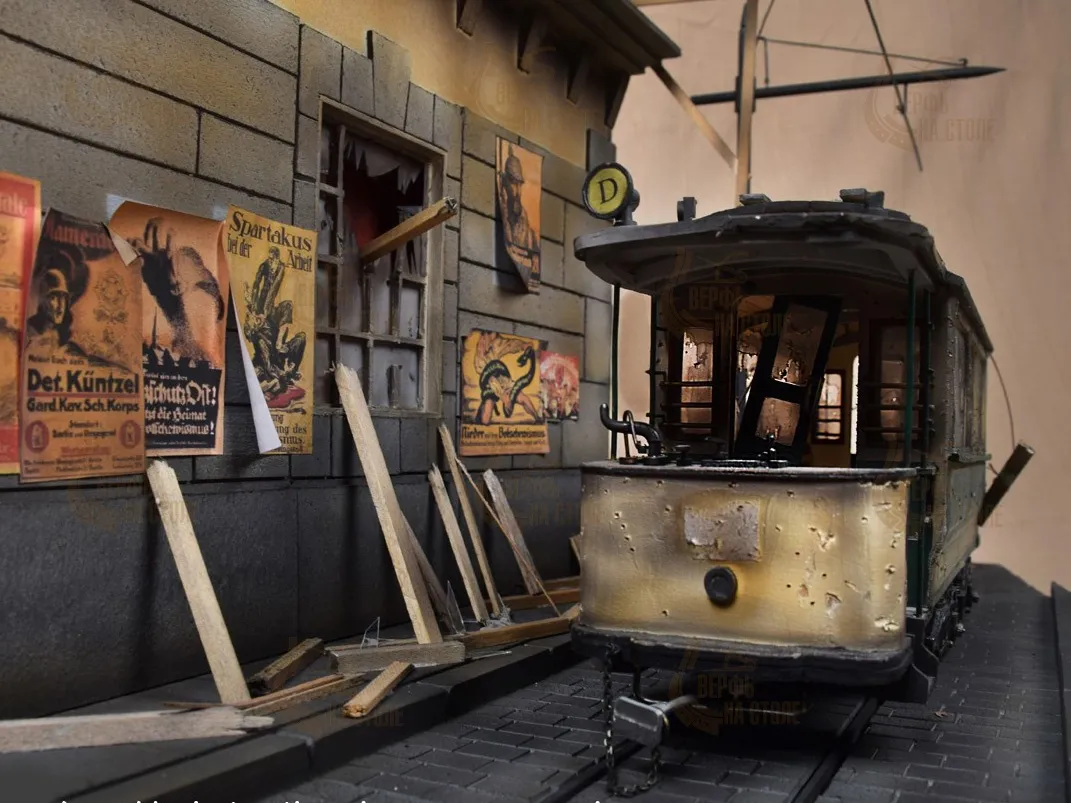 модель трамвая Диорама Berlin модель трамвая Диорама Berlin
