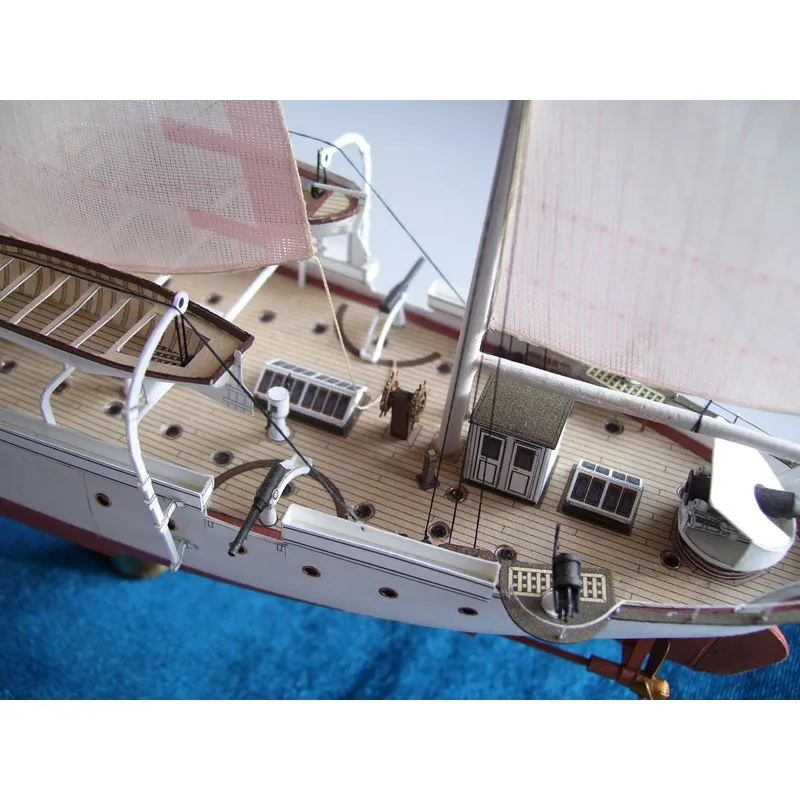 Модель из картона канонерская лодка "Кореец", Россия 1888 г