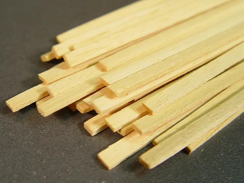 Рейка 1,5х7 мм, желтый рамин, 5 шт.