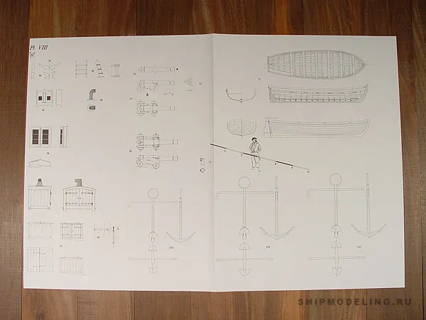 Le Cerf 1779-1780 + чертежи Le Cerf 1779-1780 + чертежи