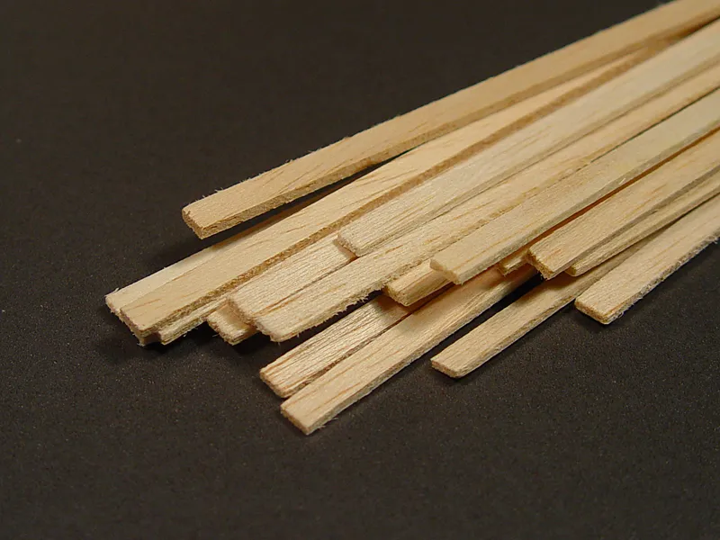 Рейка 2х4 мм, бальза, 4 шт