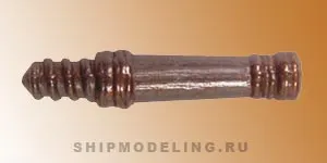 Макет пушки, под бронзу, 15 мм, 4 шт