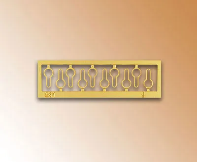 Вант-путенс, латунь, 3 мм, 10 шт