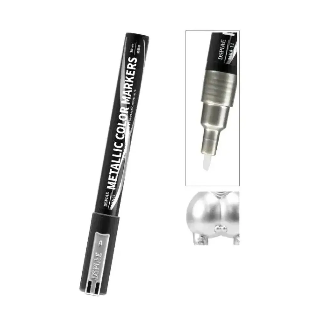 Маркер суперметаллик серебряный
