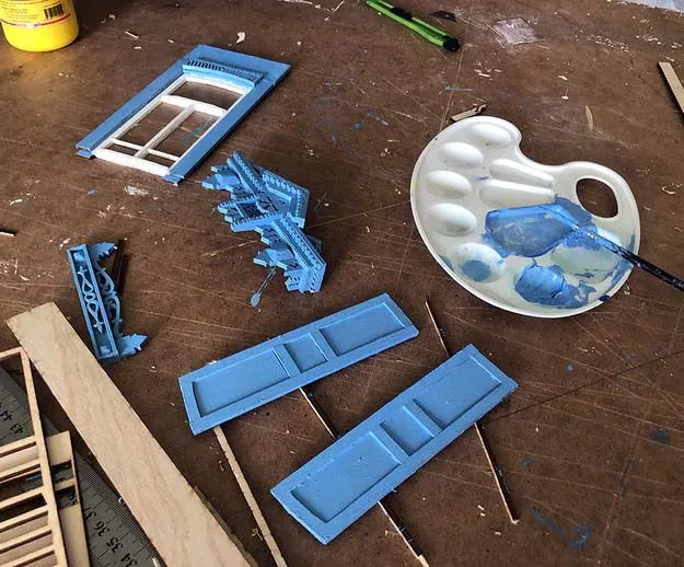 Сборная модель наличника "Драконы", 270 деталей + Клей и краски в комплекте Сборная модель наличника "Драконы", 270 деталей + Клей и краски в комплекте