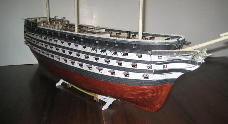 Модель из бумаги линейный корабль "Три Святителя" Модель из бумаги линейный корабль "Три Святителя"