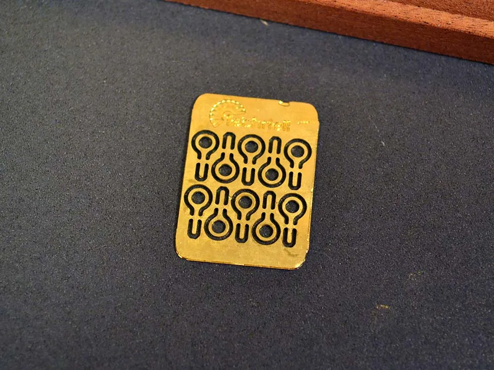 Обух (рым-болт), латунь,  3х0,5 мм, 10 шт