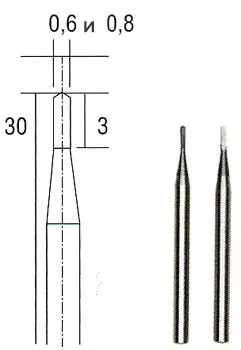 Боры твердосплавные Proxxon 0,6 и 0,8 мм