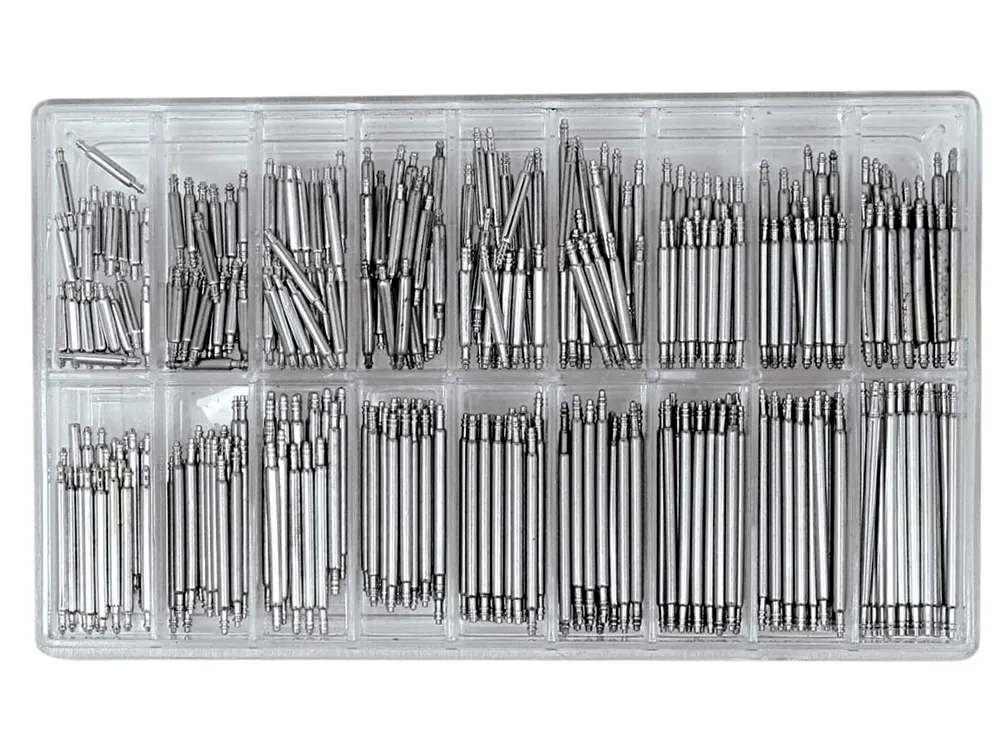 Пружинные оси для часов, 360 штук, 8-25 мм Пружинные оси для часов, 360 штук, 8-25 мм