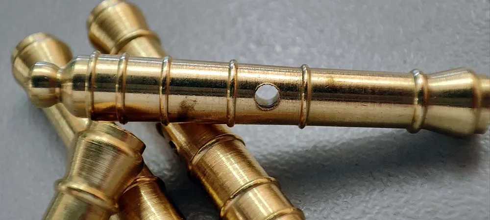 Пушка специального профиля, латунь, 45 мм, 2 шт Пушка специального профиля, латунь, 45 мм, 2 шт