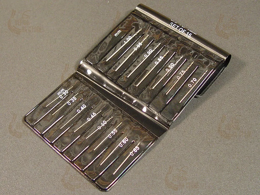 Набор из 15 сверл от 0,3 до 1 мм Набор из 15 сверл от 0,3 до 1 мм